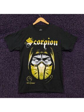 Mortal Kombat Scorpion Double Sided T-Shirt Size Medium